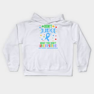 World Asthma Awareness Month Blue Ribbon Kids Hoodie